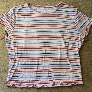 Striped Ruffled Top!